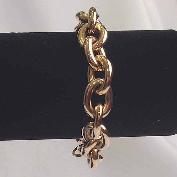 ✨ G.I.L.I. Bronzo Italia® Rose Gold Status Link Bracelet ✨ From QVC. - Picture 2 of 5